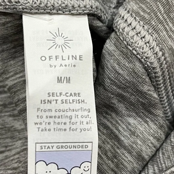 Offline by Aerie Stylish Gray Women’s Leggings - Picture 7 of 8